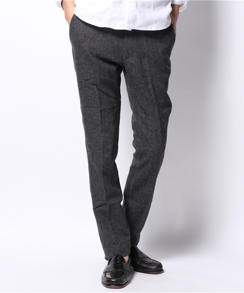 BEAUTY&YOUTH UNITED ARROWS（ビューティーアンドユースユナイテッドアローズ）の「【WEB限定】by ∴ ホームスパン ノープリーツ スキニー パンツ◆（スラックス・メンズ・グレー/ダークグレー/ネイビー・SMALL/X-LARGE/MEDIUM/LARGE）」の14枚目の写真