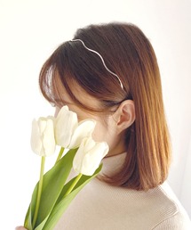 Loueme（ルエム）の「ウェーブメタルカチューシャ（カチューシャ）」