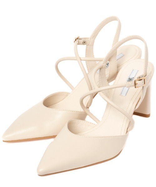 R&E(アールアンドイー)の「【R&E】クロスストラップスティックヒールパンプス(パンプス・レディース・アイボリー/ブラック系その他/ベージュ系その他/ブラック系その他2/ベージュ系その他2/ピンクベージュ/ネイビー/ブラック・22.5cm/23.5cm/24.5cm/23.0cm/24.0cm/22.0cm)」の18枚目の写真