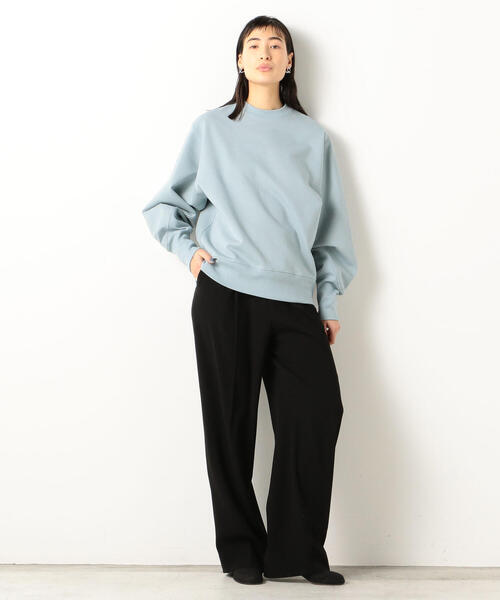 EDITION（エディション）の「HIGH TWIST SWEAT コットンビッグプルオーバー（スウェット・レディース・ブラック/サックスブルー/ピンク・FREE）」の14枚目の写真