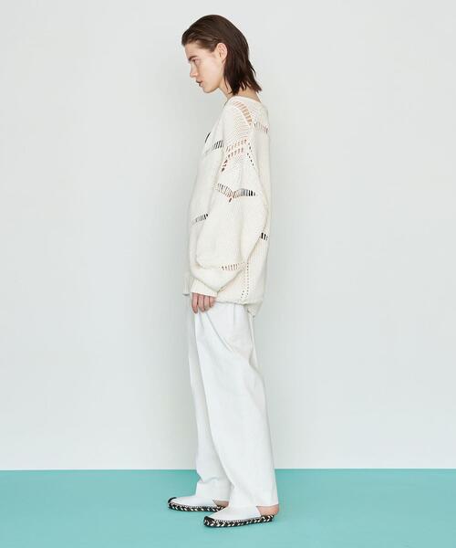 AEWEN MATOPH（イウエン マトフ）の「＜AEWEN MATOPH（イウエン マトフ）＞サイドボタン パンツ（その他パンツ・レディース・ホワイト/ブラック・36/34/38）」の5枚目の写真