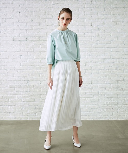 LE SOUK HOLIDAY(ルスークホリデー)の「袖ボリュームブラウス(シャツ/ブラウス・レディース・ブラック/オフホワイト/ライトグリーン・11号/9号)」の20枚目の写真