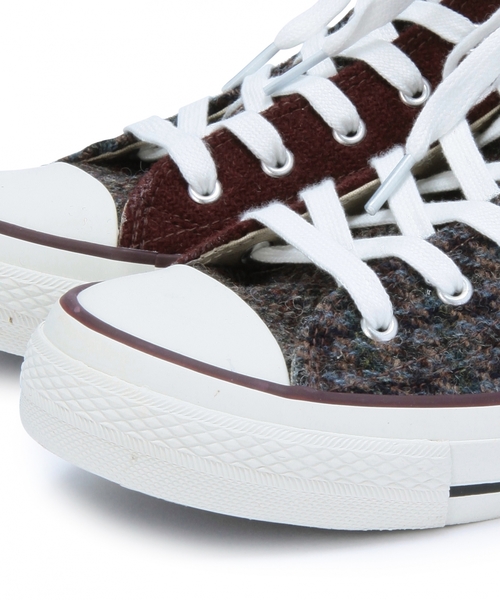 BEAUTY&YOUTH UNITED ARROWS(ビューティーアンドユースユナイテッドアローズ)の「BY ハリスツイード ハイカット スニーカー◆(スニーカー・メンズ・ダークグレー/ワインレッド・25cm(0)/26cm(1)/27cm(2)/28cm(3))」の6枚目の写真