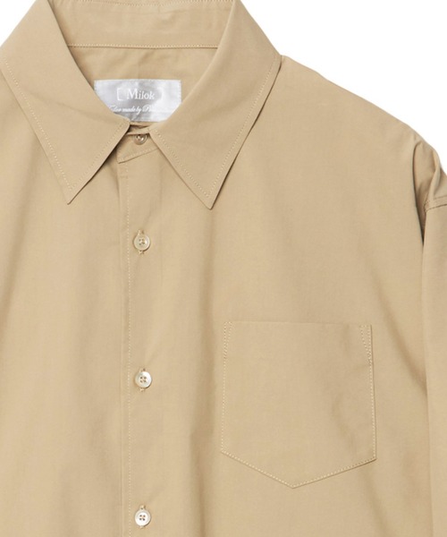 Milok（ミロック）の「SOLOTEX STRECH COTTON THE SHIRT（シャツ/ブラウス・メンズ・ブラック/ベージュ・44/48/46）」の10枚目の写真