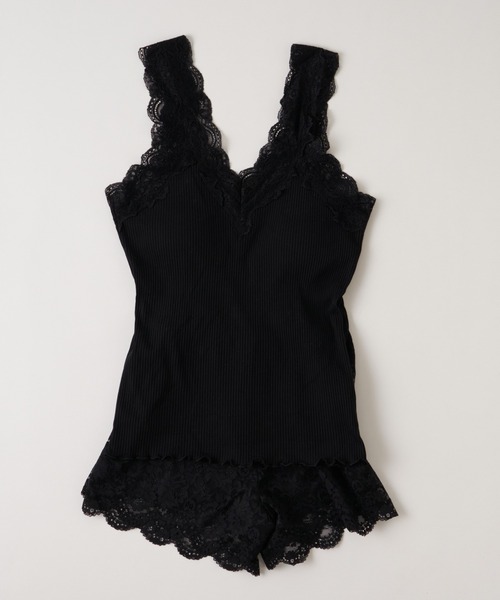 Chico（チコ）の「【SALON by Chico限定】レピュールテレコレースタンク（タンクトップ・レディース・アイボリー/ブラック/ライトグレー/ミント/ピンク・FREE）」の10枚目の写真