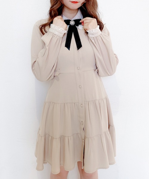 セール ブローチ付きティアードワンピース ワンピース Rojita ロジータ のファッション通販 Zozotown