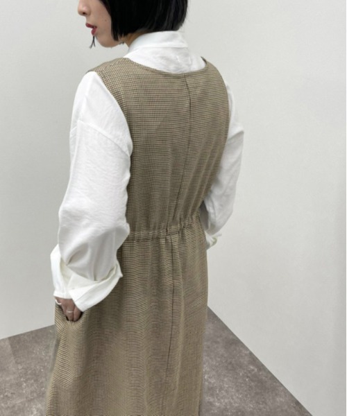 apres jour mignon（アプレジュールミニョン）の「2ＷＡＹチェックジレ【ZOZOTOWN限定アイテム】（ベスト・レディース・ブラウン系その他・フリー/X-LARGE）」の7枚目の写真