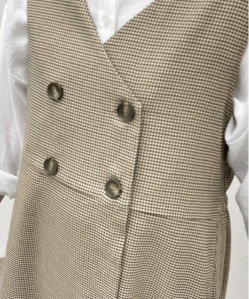 apres jour mignon（アプレジュールミニョン）の「2ＷＡＹチェックジレ【ZOZOTOWN限定アイテム】（ベスト・レディース・ブラウン系その他・フリー/X-LARGE）」の10枚目の写真