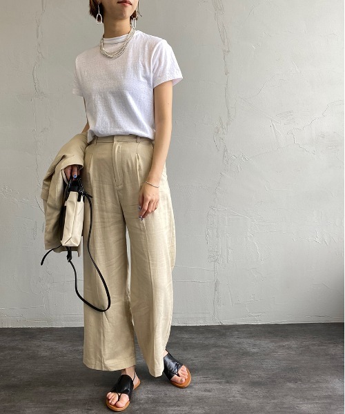 THE SHINZONE（ザ　シンゾーン）の「[THE SHINZONE/ザ シンゾーン] クルーネックTシャツ（Tシャツ/カットソー・レディース・グレー/ブラック/ホワイト・F）」の13枚目の写真