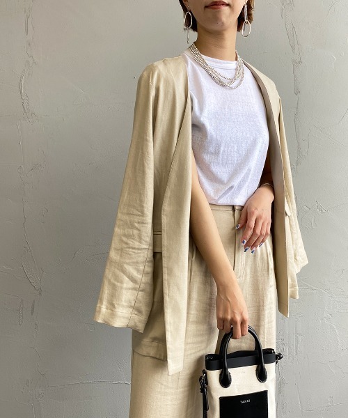 THE SHINZONE（ザ　シンゾーン）の「[THE SHINZONE/ザ シンゾーン] クルーネックTシャツ（Tシャツ/カットソー・レディース・グレー/ブラック/ホワイト・F）」の20枚目の写真