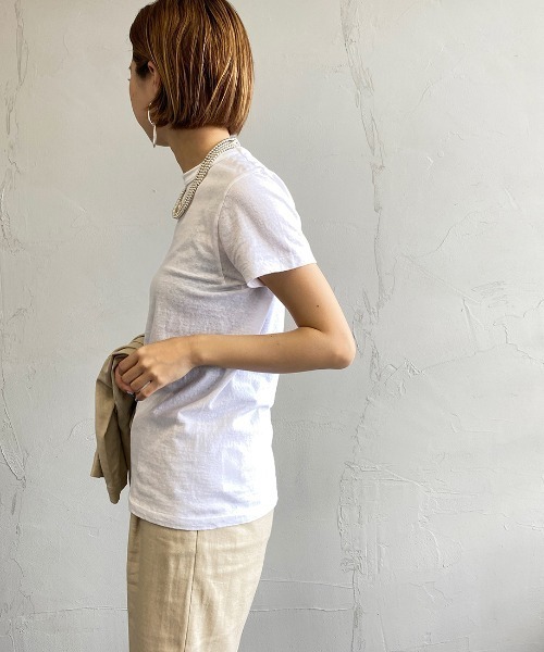 THE SHINZONE（ザ　シンゾーン）の「[THE SHINZONE/ザ シンゾーン] クルーネックTシャツ（Tシャツ/カットソー・レディース・グレー/ブラック/ホワイト・F）」の8枚目の写真