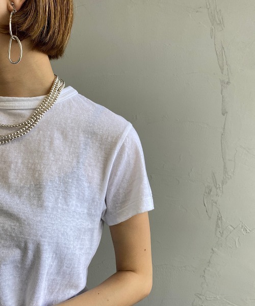 THE SHINZONE（ザ　シンゾーン）の「[THE SHINZONE/ザ シンゾーン] クルーネックTシャツ（Tシャツ/カットソー・レディース・グレー/ブラック/ホワイト・F）」の17枚目の写真