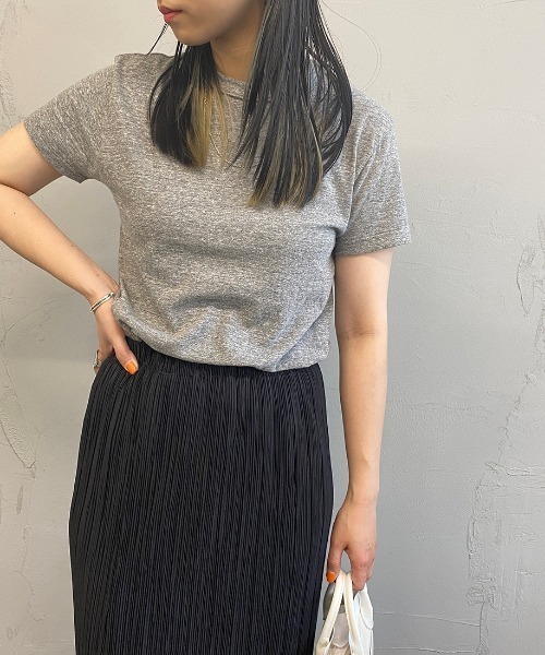 THE SHINZONE（ザ　シンゾーン）の「[THE SHINZONE/ザ シンゾーン] クルーネックTシャツ（Tシャツ/カットソー・レディース・グレー/ブラック/ホワイト・F）」の14枚目の写真