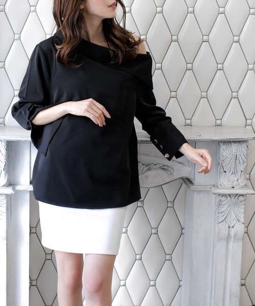 Julia Boutique（ジュリアブティック）の「選べるショート丈・ミディアム丈 ベルト付きタイトスカート/21066（スカート・レディース・ネイビー/ピンク/ブラック/ホワイト/ボルドー/ベージュ・ONE）」の14枚目の写真