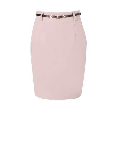 Julia Boutique（ジュリアブティック）の「選べるショート丈・ミディアム丈 ベルト付きタイトスカート/21066（スカート・レディース・ネイビー/ピンク/ブラック/ホワイト/ボルドー/ベージュ・ONE）」の12枚目の写真