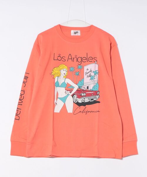 ARCHIVER(アーカイバ)の「【Bl】レギュラーシルエット長袖プリントTシャツ(Tシャツ/カットソー・レディース・ホワイト/ブラック/グレー/オレンジ・LARGE/MEDIUM)」の4枚目の写真