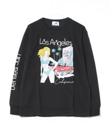 【Bl】レギュラーシルエット長袖プリントTシャツ