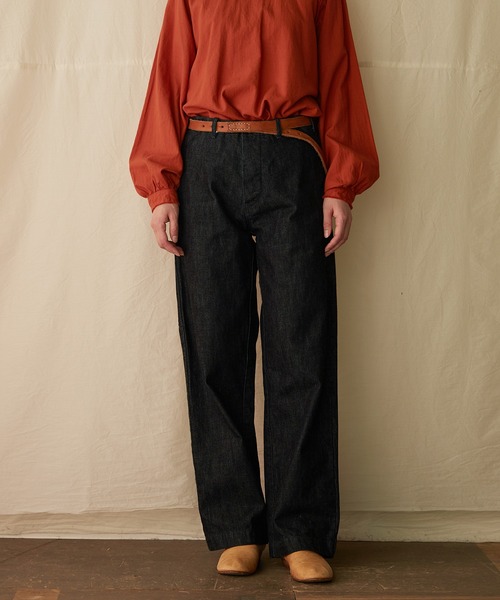 IKKUNA(イクナ)の「painter pants/ペインターパンツ(デニムパンツ・レディース・ワンウォッシュ・2/1)」の2枚目の写真