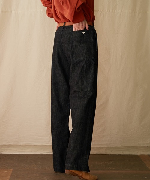 IKKUNA(イクナ)の「painter pants/ペインターパンツ(デニムパンツ・レディース・ワンウォッシュ・2/1)」の3枚目の写真