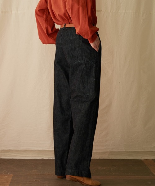 IKKUNA(イクナ)の「painter pants/ペインターパンツ(デニムパンツ・レディース・ワンウォッシュ・2/1)」の4枚目の写真