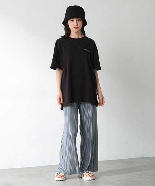 Honeys（ハニーズ）の「フォトプリントＴシャツ（Tシャツ/カットソー・レディース・ブラック/ホワイト×ブラック/オレンジ/ホワイト/グリーン・M/S/L）」の17枚目の写真