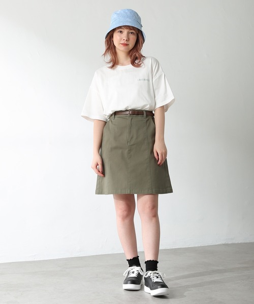 Honeys（ハニーズ）の「フォトプリントＴシャツ（Tシャツ/カットソー・レディース・ブラック/ホワイト×ブラック/オレンジ/ホワイト/グリーン・M/S/L）」の21枚目の写真