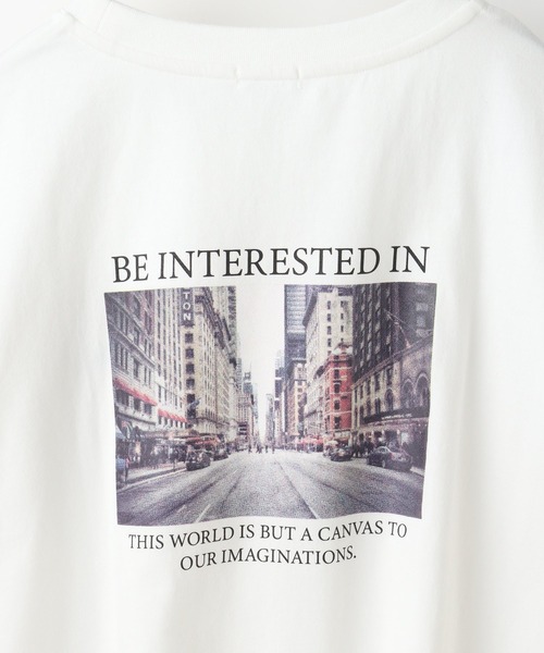 Honeys（ハニーズ）の「フォトプリントＴシャツ（Tシャツ/カットソー・レディース・ブラック/ホワイト×ブラック/オレンジ/ホワイト/グリーン・M/S/L）」の7枚目の写真