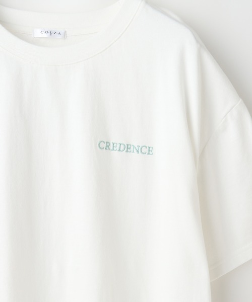 Honeys（ハニーズ）の「フォトプリントＴシャツ（Tシャツ/カットソー・レディース・ブラック/ホワイト×ブラック/オレンジ/ホワイト/グリーン・M/S/L）」の16枚目の写真