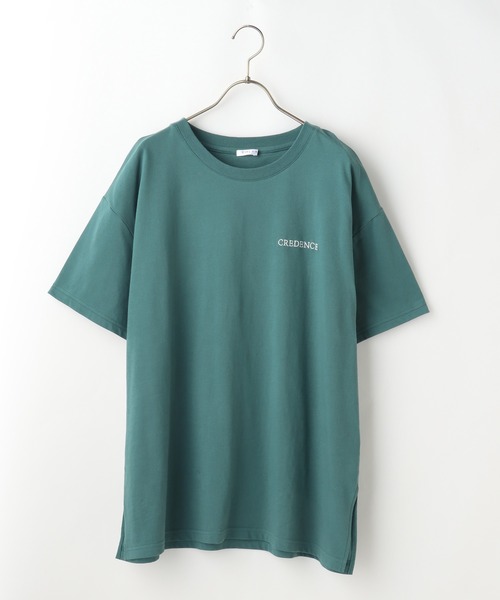 Honeys（ハニーズ）の「フォトプリントＴシャツ（Tシャツ/カットソー・レディース・ブラック/ホワイト×ブラック/オレンジ/ホワイト/グリーン・M/S/L）」の12枚目の写真