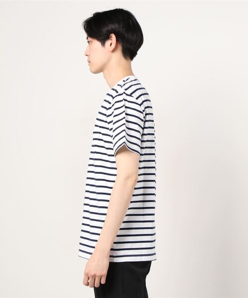 GAP(ギャップ)の「ストライプクルーネックtシャツ(Tシャツ/カットソー・メンズ・ネイビー/ホワイト/その他/ライトグリーン/ブルー・S/M/XS/XL/L/XXS)」の12枚目の写真