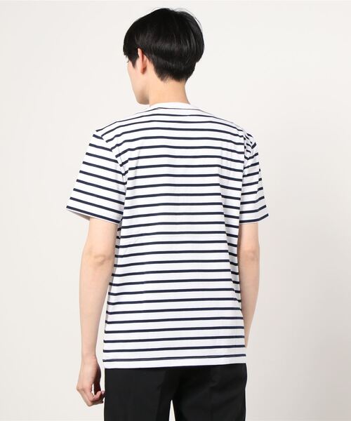 GAP(ギャップ)の「ストライプクルーネックtシャツ(Tシャツ/カットソー・メンズ・ネイビー/ホワイト/その他/ライトグリーン/ブルー・S/M/XS/XL/L/XXS)」の13枚目の写真