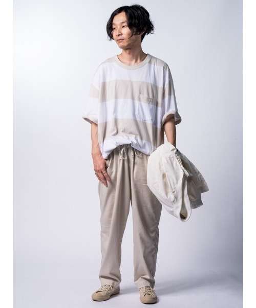 GAP(ギャップ)の「ストライプクルーネックtシャツ(Tシャツ/カットソー・メンズ・ネイビー/ホワイト/その他/ライトグリーン/ブルー・S/M/XS/XL/L/XXS)」の15枚目の写真