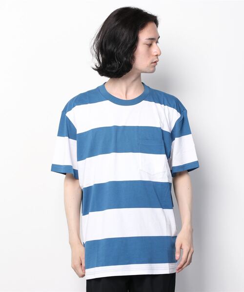 GAP(ギャップ)の「ストライプクルーネックtシャツ(Tシャツ/カットソー・メンズ・ネイビー/ホワイト/その他/ライトグリーン/ブルー・S/M/XS/XL/L/XXS)」の11枚目の写真