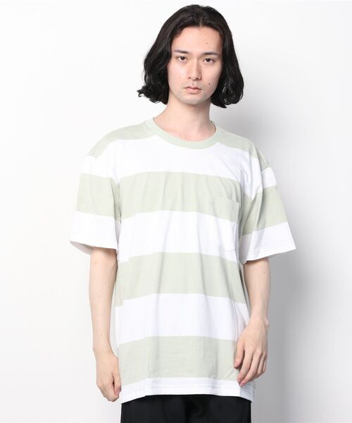 GAP(ギャップ)の「ストライプクルーネックtシャツ(Tシャツ/カットソー・メンズ・ネイビー/ホワイト/その他/ライトグリーン/ブルー・S/M/XS/XL/L/XXS)」の19枚目の写真