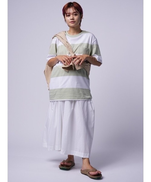 GAP(ギャップ)の「ストライプクルーネックtシャツ(Tシャツ/カットソー・メンズ・ネイビー/ホワイト/その他/ライトグリーン/ブルー・S/M/XS/XL/L/XXS)」の22枚目の写真