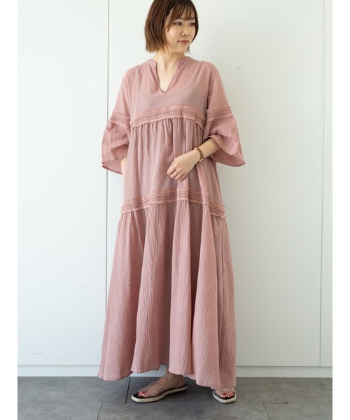 Furryrate（ファーリーレート）の「・furry rate ヨウリュウ＆レースワンピ＊（ワンピース・レディース・ブラック/オフホワイト/ピンク/モカ・FREE）」の5枚目の写真