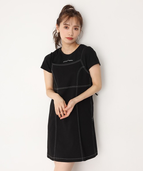 one after another NICE CLAUP(ワンアフターアナザーナイスクラップ)の「デニムミニキャミソールワンピース(ワンピース・レディース・ブラック/ネイビー/アイボリー・FREE)」の18枚目の写真