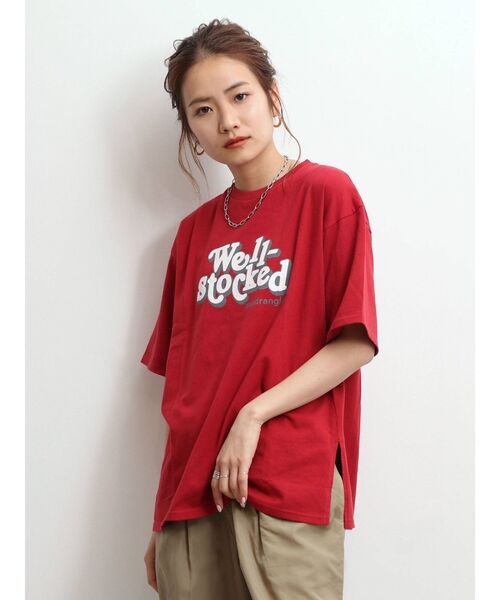 Ungrid（アングリッド）の「カラーロゴTee（Tシャツ/カットソー・レディース・ネイビー/レッド/オフホワイト・FREE）」の12枚目の写真