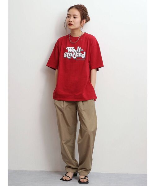 Ungrid（アングリッド）の「カラーロゴTee（Tシャツ/カットソー・レディース・ネイビー/レッド/オフホワイト・FREE）」の16枚目の写真