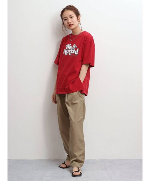 Ungrid（アングリッド）の「カラーロゴTee（Tシャツ/カットソー・レディース・ネイビー/レッド/オフホワイト・FREE）」の8枚目の写真