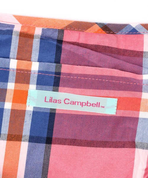 Lilas Campbell（リラキャンベル）の「【Lilas Campbell(リラ・キャンベル)】IND CHECKBAG（エコバッグ/サブバッグ・レディース・ピンク/オレンジ/ブルー・FREE）」の11枚目の写真