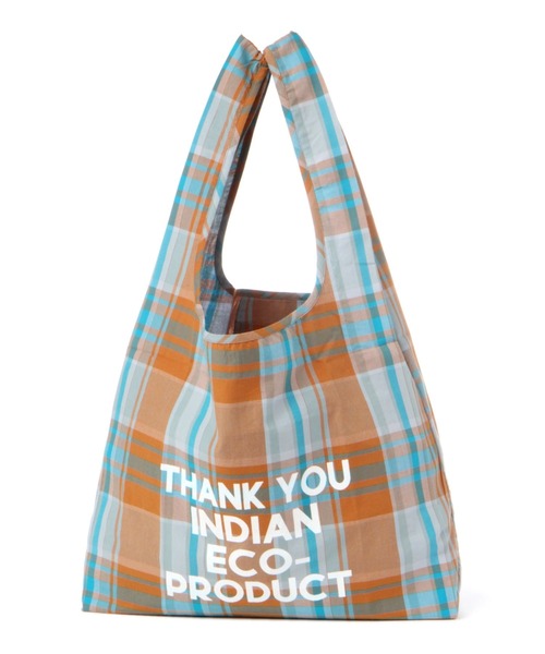 Lilas Campbell（リラキャンベル）の「【Lilas Campbell(リラ・キャンベル)】IND CHECKBAG（エコバッグ/サブバッグ・レディース・ピンク/オレンジ/ブルー・FREE）」の17枚目の写真