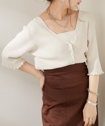 Chico | 【新色追加】ショート丈2wayリブメロウカーディガン(カーディガン/ボレロ)