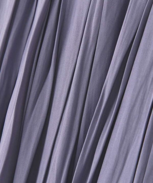 N.（N. Natural Beauty Basic）（エヌエヌナチュラルビューティーベーシック）の「パウダーサテンロングスカート（スカート・レディース・パープル/グレー/ブラック系その他/グレー系その他・MEDIUM）」の22枚目の写真