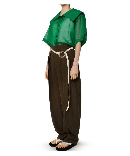 LE CIEL BLEU（ルシェルブルー）の「Organza Big Collar Shirt（シャツ 
