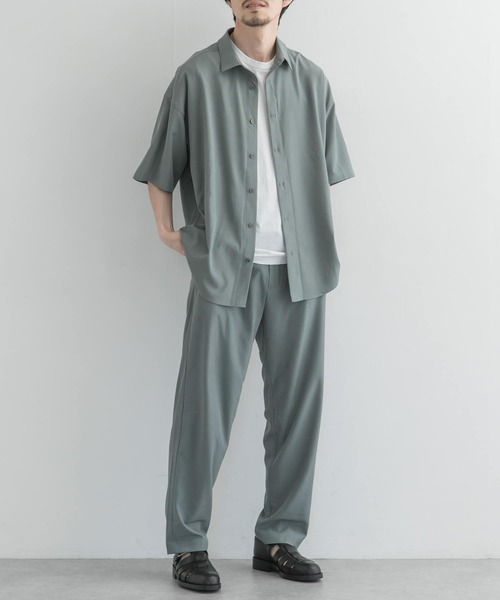 UR Lab.（アーバンリサーチラボ）の「UR Lab.　ドレープテーパードパンツ（その他パンツ・メンズ・ブラック/ミント・MEDIUM/LARGE）」の3枚目の写真