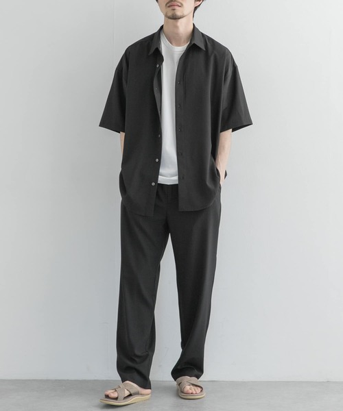 UR Lab.（アーバンリサーチラボ）の「UR Lab.　ドレープテーパードパンツ（その他パンツ・メンズ・ブラック/ミント・MEDIUM/LARGE）」の4枚目の写真