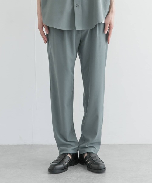 UR Lab.（アーバンリサーチラボ）の「UR Lab.　ドレープテーパードパンツ（その他パンツ・メンズ・ブラック/ミント・MEDIUM/LARGE）」の5枚目の写真