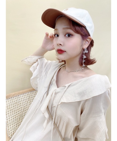 JUMELLE（ジュメロ）の「ビーズピアス（ピアス（両耳用）・レディース・ピンク/クリア・FREE）」の5枚目の写真