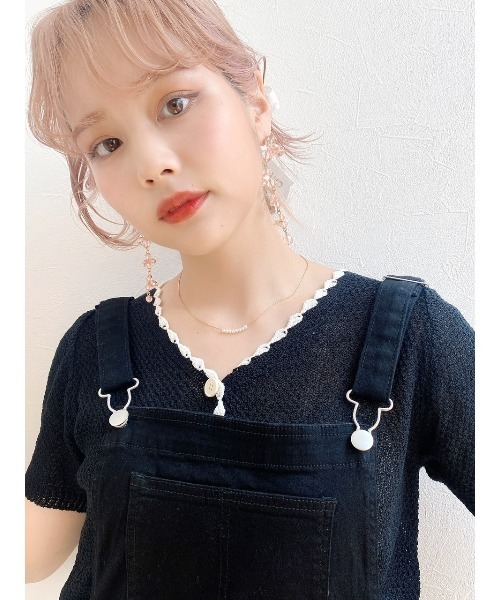 JUMELLE（ジュメロ）の「ビーズピアス（ピアス（両耳用）・レディース・ピンク/クリア・FREE）」の18枚目の写真